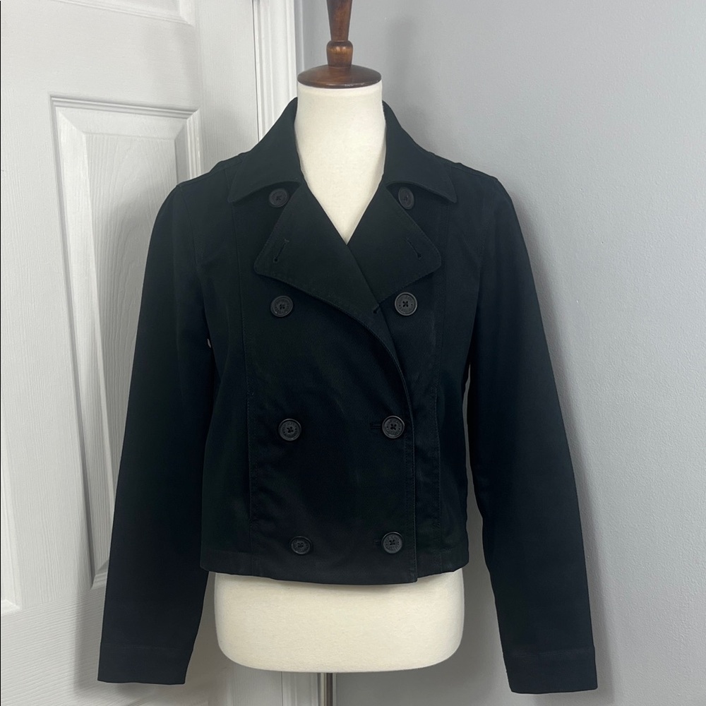 Gap Black Cropped Trench